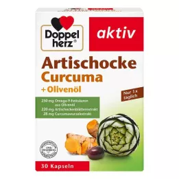 DOPPELHERZ Alcachofra+azeite+curcuma em cápsulas, 30 cápsulas