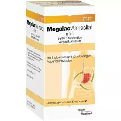 MEGALAC Suspensão de menta de almasilato, 250 ml