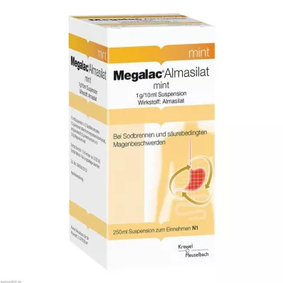 MEGALAC Suspensão de menta de almasilato, 250 ml MEGALAC Suspensão de menta de almasilato, 250 ml