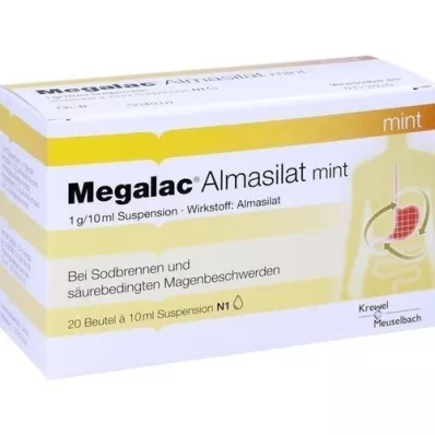 MEGALAC Suspensão de menta de almasilato, 20X10 ml