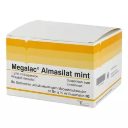 MEGALAC Suspensão de menta de almasilato, 50X10 ml