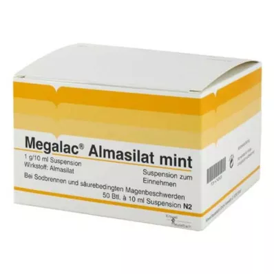 Suspensão de menta Megalac Almasilat, 50x10 ml