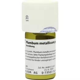 PLUMBUM METALLICUM praep. D 6 Trituração, 20 g