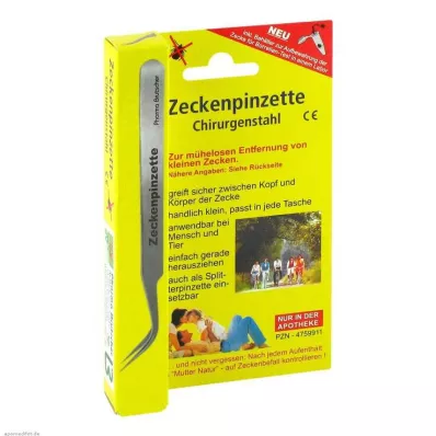 ZECKENPINZETTE Aço cirúrgico, 1 unidade ZECKENPINZETTE Aço cirúrgico, 1 unidade