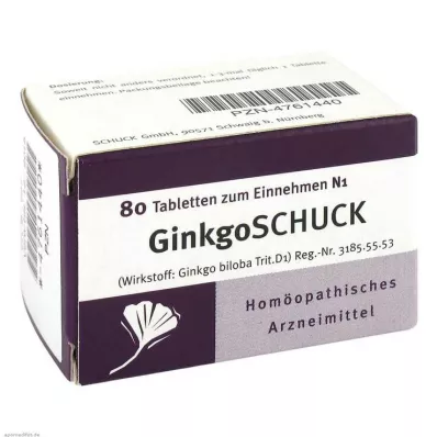 GINKGOSCHUCK Comprimidos, 80 unidades