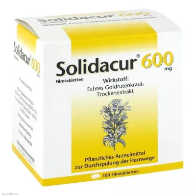 SOLIDACUR Comprimidos revestidos por película de 600 mg, 100 unidades