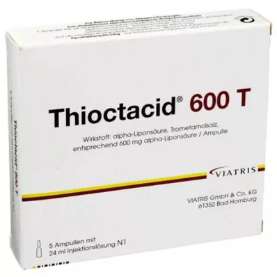 THIOCTACID 600 T solução injetável, 5X24 ml THIOCTACID 600 T solução injetável, 5X24 ml