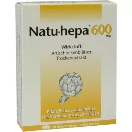 NATU HEPA Comprimidos revestidos de 600 mg, 20 unidades