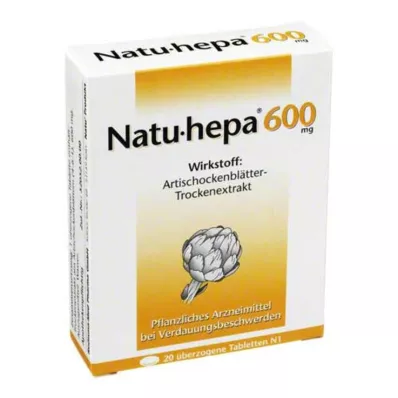 NATU HEPA Comprimidos revestidos de 600 mg, 20 unidades