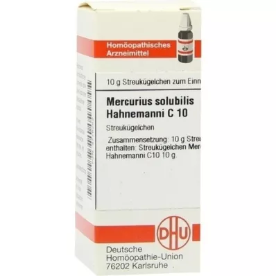 MERCURIUS SOLUBILIS Hahnemanni C 10 glóbulos, 10 g