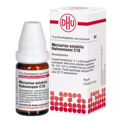 MERCURIUS SOLUBILIS Hahnemanni C 10 glóbulos, 10 g MERCURIUS SOLUBILIS Hahnemanni C 10 glóbulos, 10 g