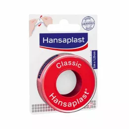 HANSAPLAST Gesso de fixação clássico 1,25 cm x 5 m, 1 pc
