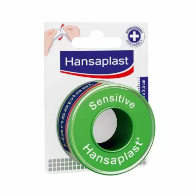 HANSAPLAST Gesso de fixação Sensitive 2,5 cmx5 m, 1 pc HANSAPLAST Gesso de fixação Sensitive 2,5 cmx5 m, 1 pc