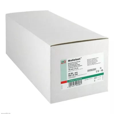 MOLLELAST Ligaduras 10 cmx4 m estéreis de embalagem única, 20 unidades