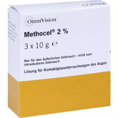 METHOCEL 2% colírio, 3X10 g