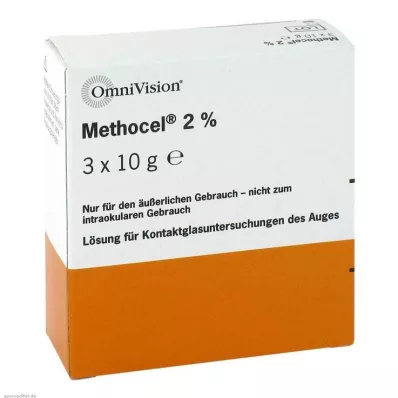 METHOCEL 2% colírio, 3X10 g