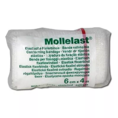 MOLLELAST Ligaduras 6 cmx4 m brancas, 1 pc