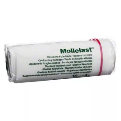 MOLLELAST Ligaduras 10 cmx4 m brancas, 1 pc
