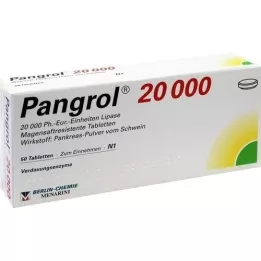 PANGROL 20.000 comprimidos com revestimento entérico, 50 unidades