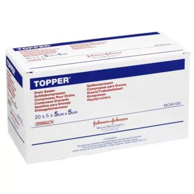 TOPPER Fenda Compr.5x5 cm estéril, 20X5 pcs TOPPER Fenda Compr.5x5 cm estéril, 20X5 pcs