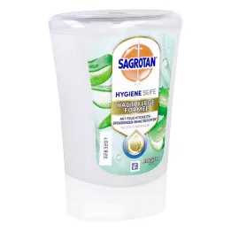 SAGROTAN Recarga de sabonete de mãos aloé vera sem contacto, 250 ml