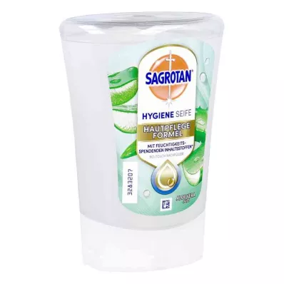 SAGROTAN Recarga de sabonete de mãos aloé vera sem contacto, 250 ml