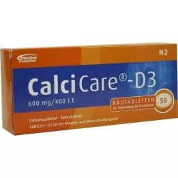 CALCICARE D3 Comprimidos Mastigáveis, 50 Cápsulas
