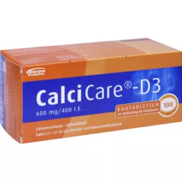 CALCICARE D3 Comprimidos Mastigáveis, 100 Cápsulas