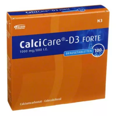 CALCICARE D3 forte comprimidos efervescentes, 100 unid CALCICARE D3 forte comprimidos efervescentes, 100 unid