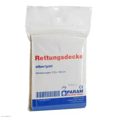 RETTUNGSDECKE ouro/prata, 1 peça