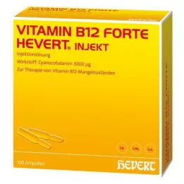 VITAMIN B12 HEVERT forte Injetar ampolas, 100X2 ml