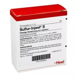 SULFUR INJEEL S Ampolas, 10 unid