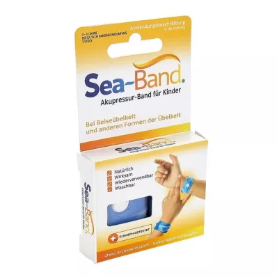 SEA-BAND Banda de acupressão para crianças, 2 peças SEA-BAND Banda de acupressão para crianças, 2 peças