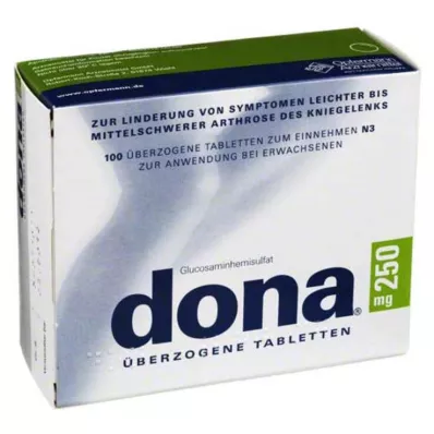 DONA Comprimidos revestidos de 250 mg, 100 unidades DONA Comprimidos revestidos de 250 mg, 100 unidades