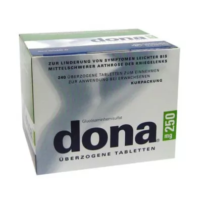 DONA Comprimidos revestidos de 250 mg, 240 unidades DONA Comprimidos revestidos de 250 mg, 240 unidades