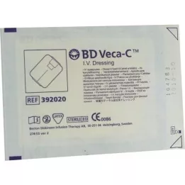 BD VECA-C Ligadura de fixação do cateter 6x7,5 cm com janela de visualização, 1 unidade