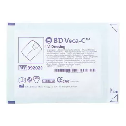 BD VECA-C Ligadura de fixação do cateter 6x7,5 cm com janela de visualização, 1 unidade