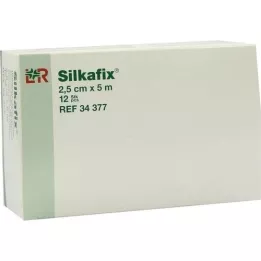 SILKAFIX Agrafos com núcleo de cartão de 2,5 cm x 5 m, 12 unidades