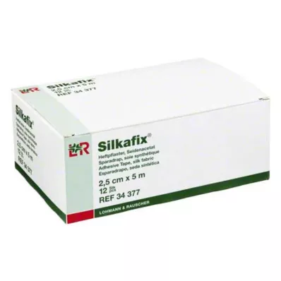 SILKAFIX Agrafos com núcleo de cartão de 2,5 cm x 5 m, 12 unidades