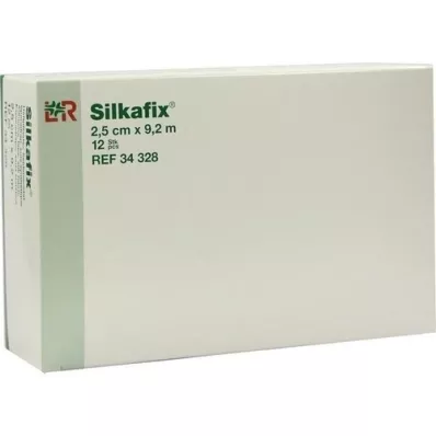 SILKAFIX Agrafos com núcleo de cartão de 2,5 cm x 9,2 m, 12 unidades