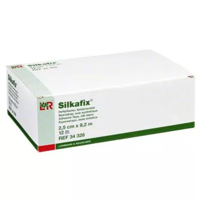SILKAFIX Agrafos com núcleo de cartão de 2,5 cm x 9,2 m, 12 unidades
