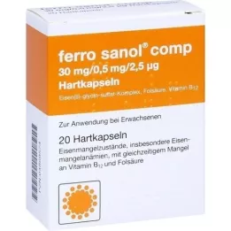 FERRO SANOL comp. Cápsulas duras com pellets em excesso, 20 unid