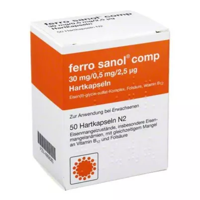 FERRO SANOL comp. Cápsulas duras com pellets em excesso, 50 unid