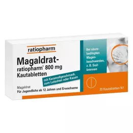 MAGALDRAT-ratiopharm 800 mg comprimidos, 20 unid