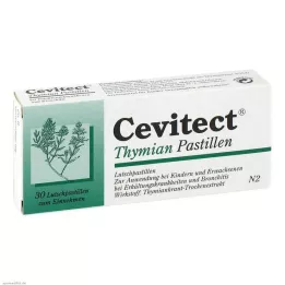 CEVITECT Pastilhas de tomilho, 30 unid