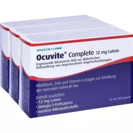 OCUVITE Complete 12 mg Lutein Capsules, 180 cápsulas