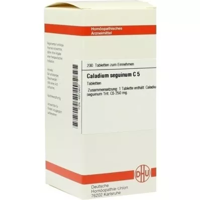 CALADIUM seguinum C 5 comprimidos, 200 unidades