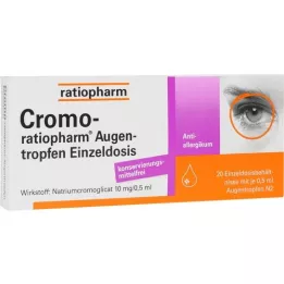 CROMO-RATIOPHARM Colírio dose única, 20X0,5 ml