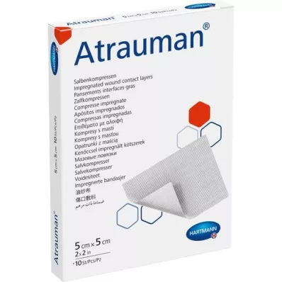 ATRAUMAN Compressas esterilizadas de 5x5 cm, 10 unidades