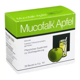 MUCOFALK Grânulos de maçã para a preparação de uma única saqueta, 20 unidades